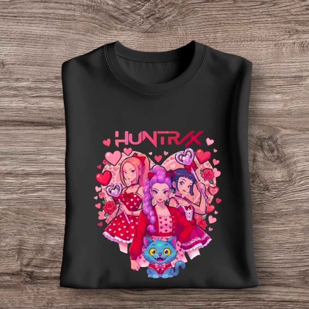 Kids Black Graphic T-Shirt